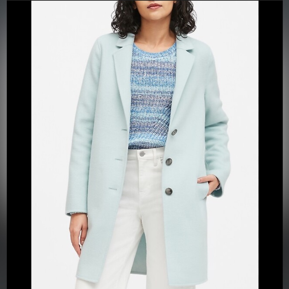 Banana Republic Mint Green Coat